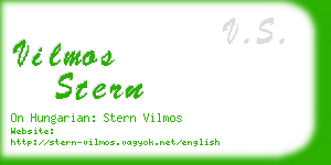 vilmos stern business card